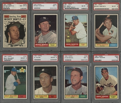 1961 Topps Baseball Incredibly High Grade Complete Set (587)